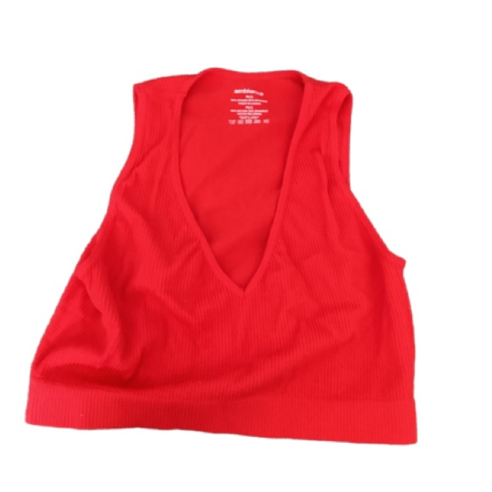 Red ambiance tank top